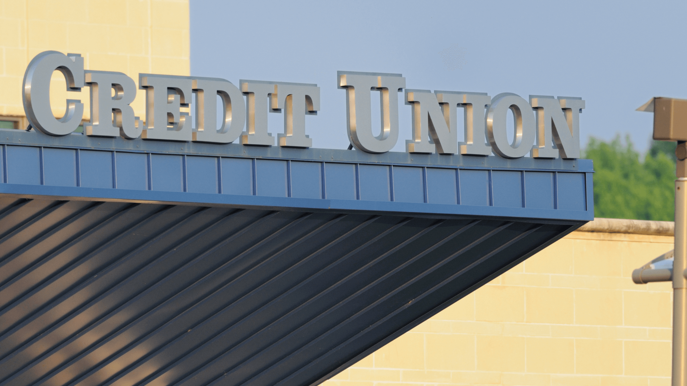 credit union building sign